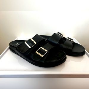 Vici Black Slide Sandals